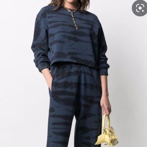 APPARIS | tie dye sweatshirt cropped